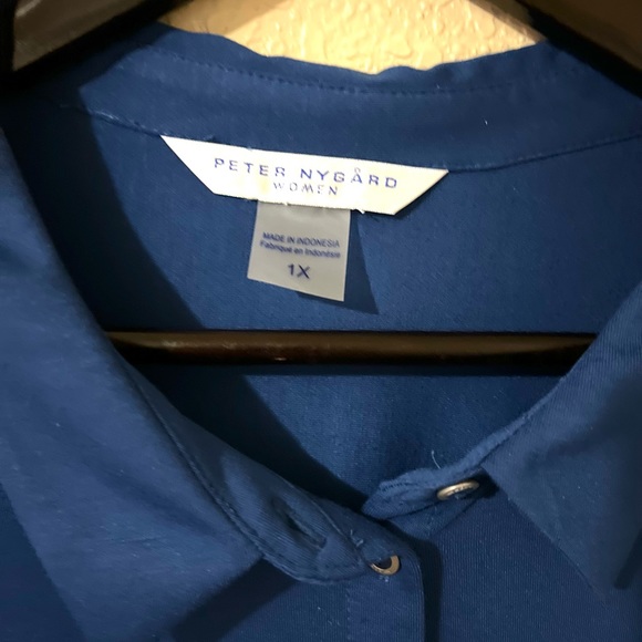Peter Nygard Tailored blue shirt - Picture 3 of 3